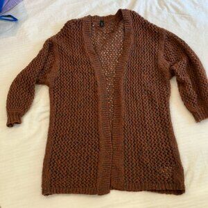Small Womens Soya concepts Cozy mohair wool blend Brown Knit Sweater